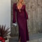 Womens Crochet V Neck Split Beach Dress With Metal Ring Detail And Flared Sleeves For Vacation And 2