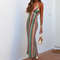 Womens Crochet V Neck Split Beach Dress With Metal Ring Detail And Flared Sleeves For Vacation And 6