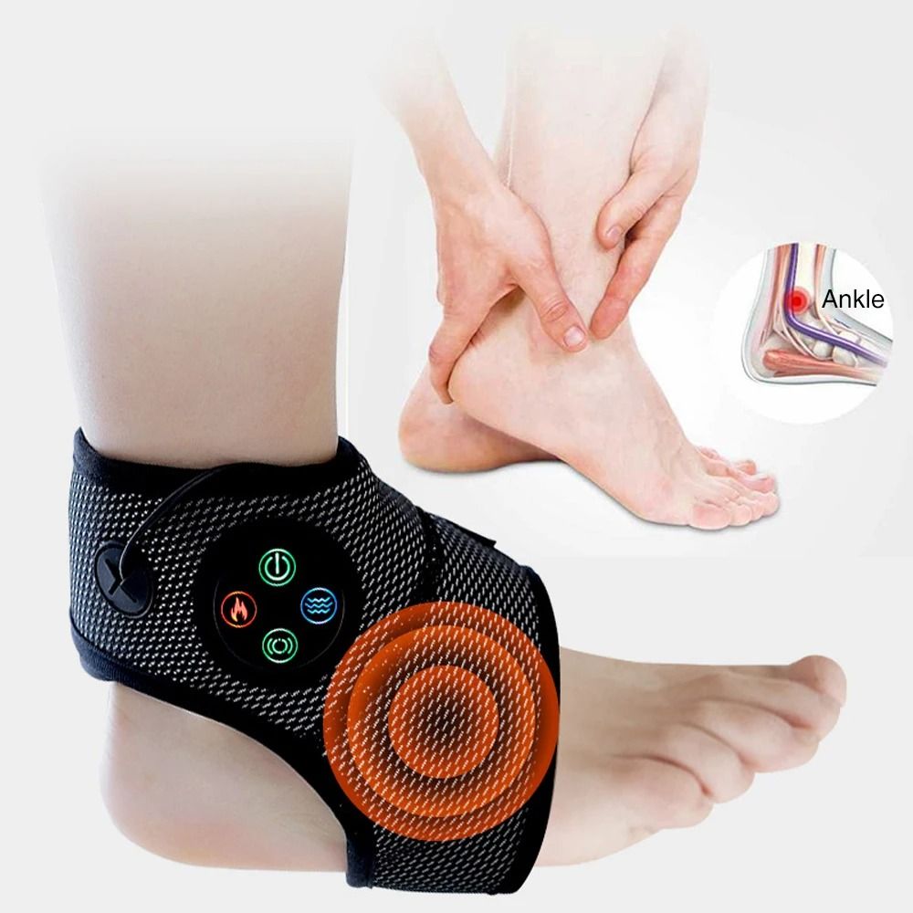 Electric Foot And Ankle Massager With Heating Vibration And Compression For Pain Relief And Joint S 4