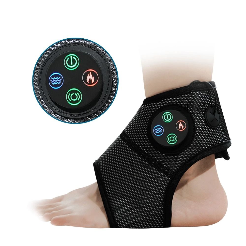 Electric Foot And Ankle Massager With Heating Vibration And Compression For Pain Relief And Joint S 6