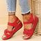 Womens Summer Wedge Sandals With Open Toe Design And Soft Sole For Walking And Casual Outfits 2
