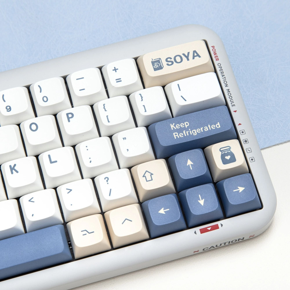 XDA Cherry OEM MOG Soy Milk PBT Keycaps For Mechanical Keyboards With 68 75 82 98 104 Layout Compat 3