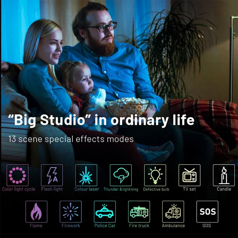 Magnetic RGB LED Light Wand For Photography Video Studio Vlog And TikTok Lighting 5