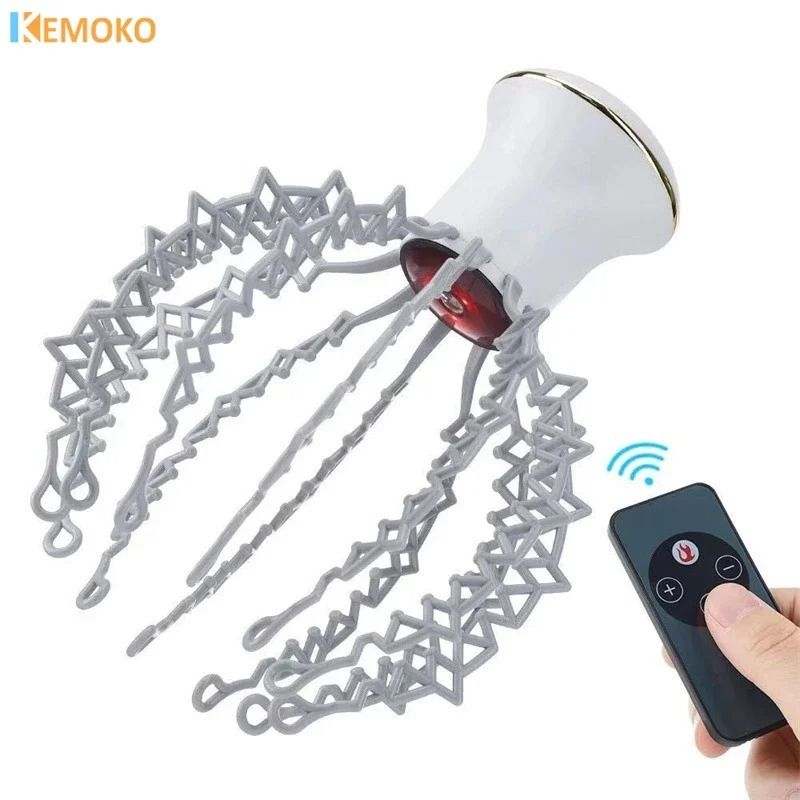 Electric Octopus Claw Scalp Massager With Hands Free Design For Stress Relief And Hair Stimulation 0