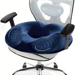 orthopedic memory foam donut pillow for tailbone and hemorrhoid relief seat cushion for office or pregnancy use