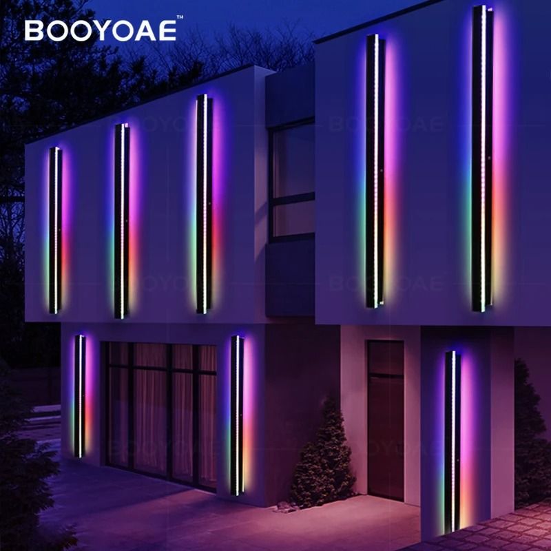 Smart RGB Outdoor Wall Light With App Control And Remote For Porch Holiday And Party Lighting 4