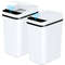 2 Pack 12L Motion Sensor Trash Cans With Lid Slim Touchless Design For Bathroom Bedroom Or Office U 0
