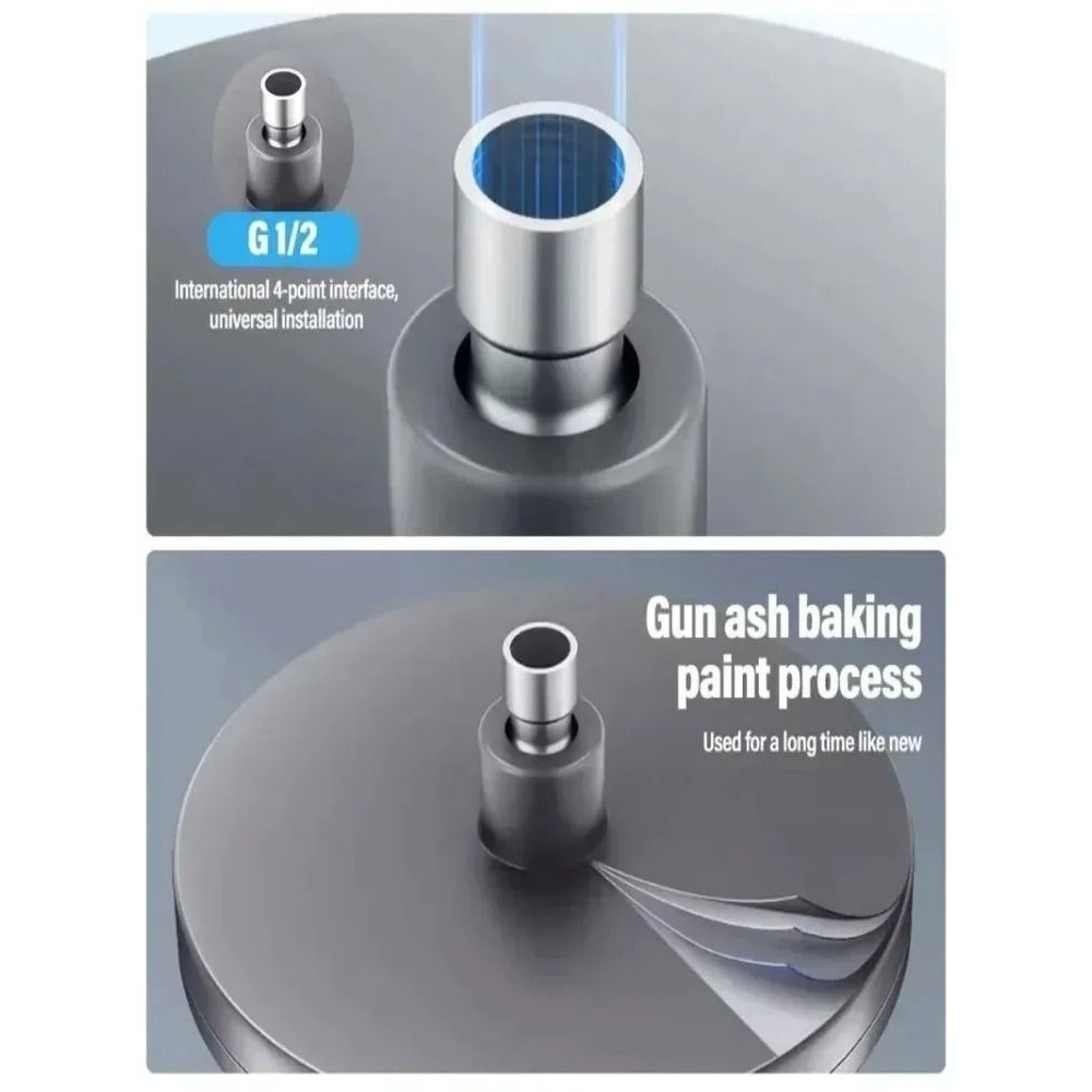 230mm Large Rainfall Shower Head With 6 Spray Modes And Supercharged High Pressure Output For Bathr 4