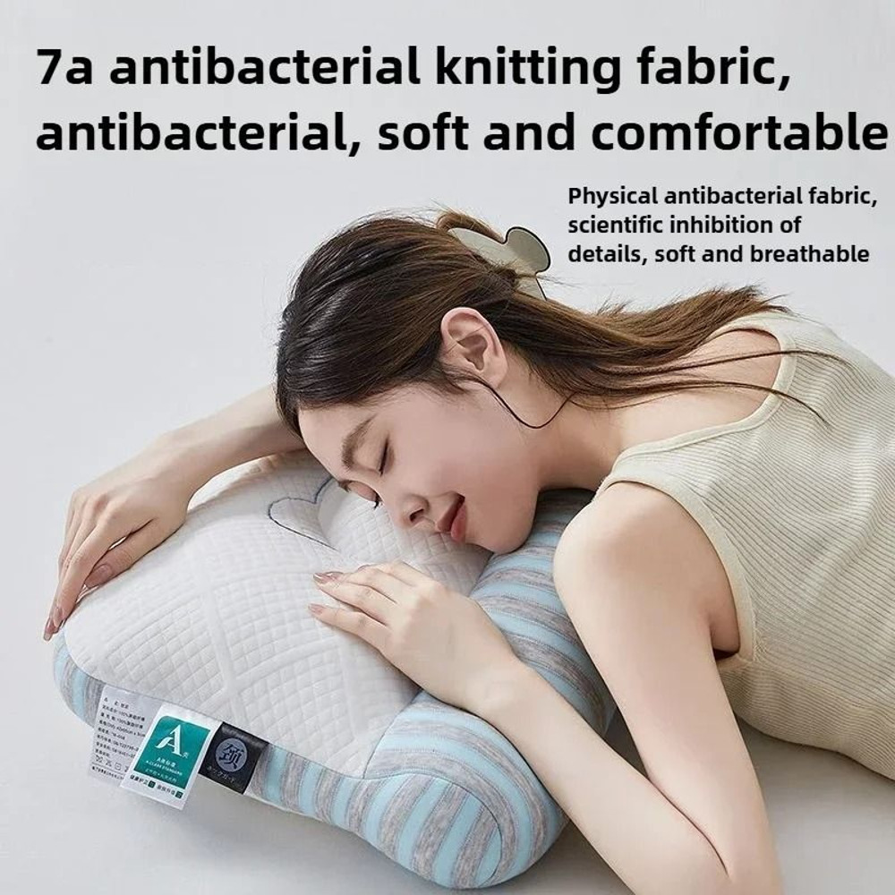 Soft Knitted Fabric Neck And Body Pillow With Stereoscopic Support And Breathable Comfort 1