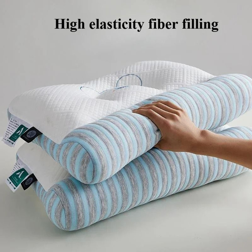 Soft Knitted Fabric Neck And Body Pillow With Stereoscopic Support And Breathable Comfort 2