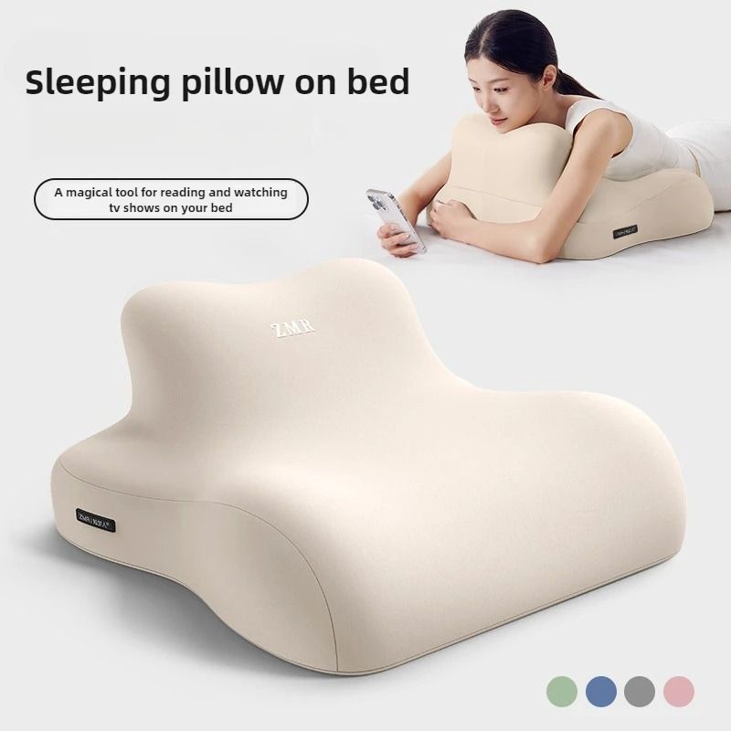 Multifunctional Prone Bed Pillow For Reading Gaming And Mobile Device Support 0