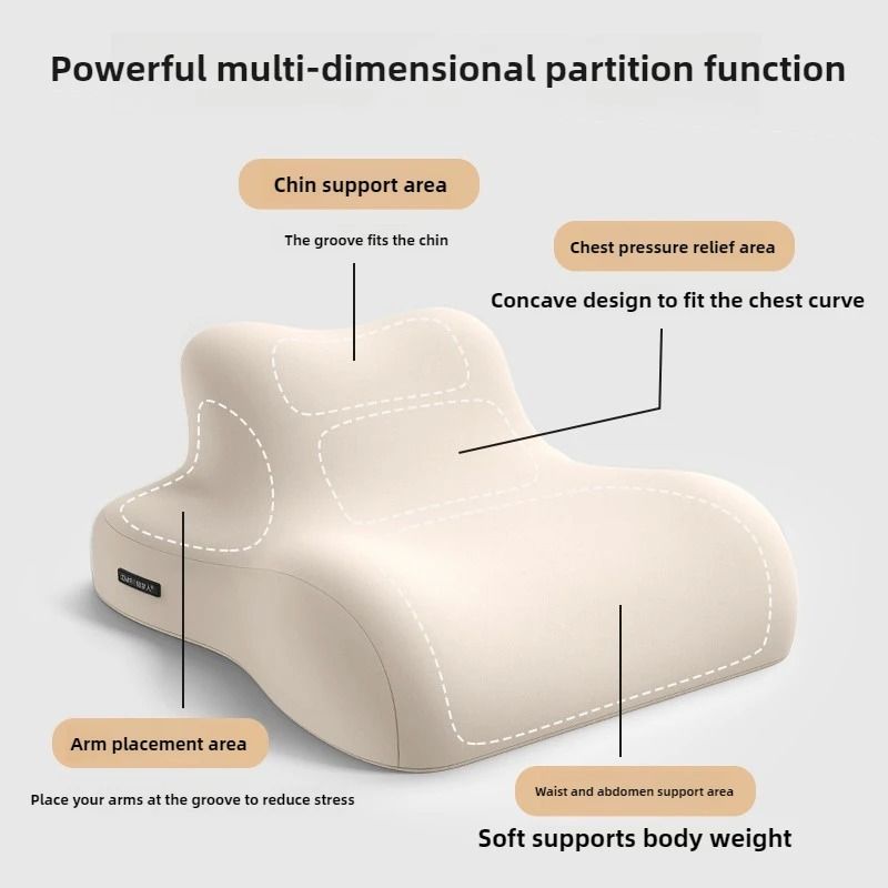 Multifunctional Prone Bed Pillow For Reading Gaming And Mobile Device Support 2