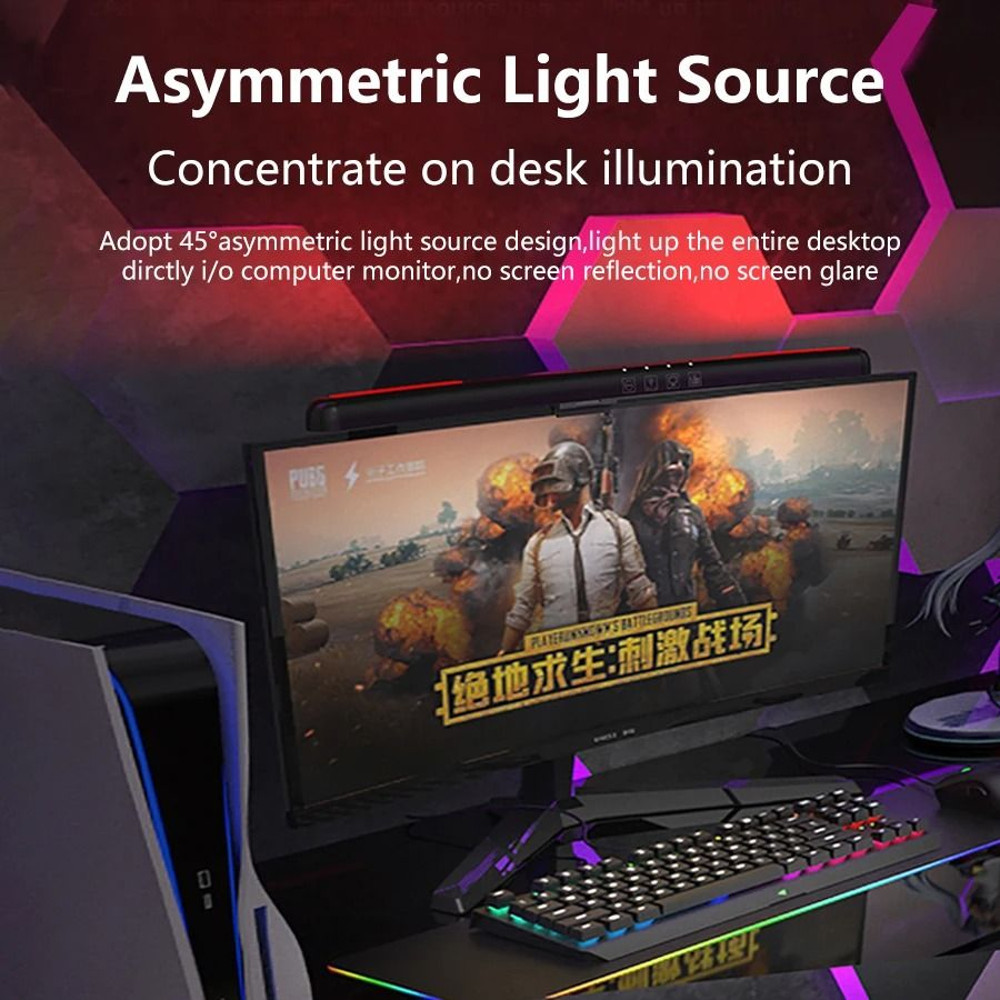 LED Monitor Light Bar With RGB Ambient Lighting For Desk Setup And Gaming Room Decor 2