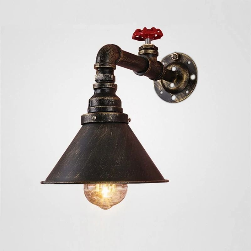 Industrial Water Pipe Wall Lamp For Loft Aisle Bar Or Cafe Home Decor 0