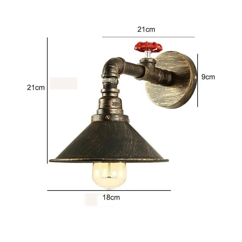 Industrial Water Pipe Wall Lamp For Loft Aisle Bar Or Cafe Home Decor 4