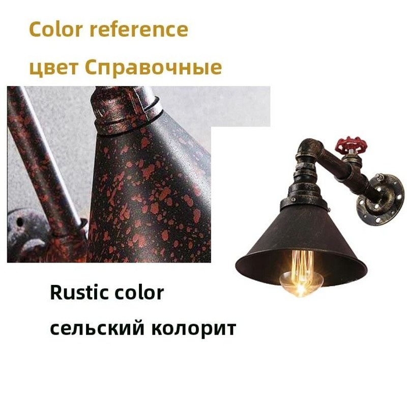 Industrial Water Pipe Wall Lamp For Loft Aisle Bar Or Cafe Home Decor 7