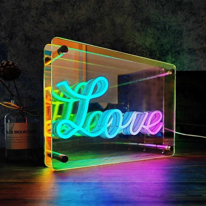 3D LED Neon Mirror Light For Gaming Bedroom And Party Atmosphere Decor 1