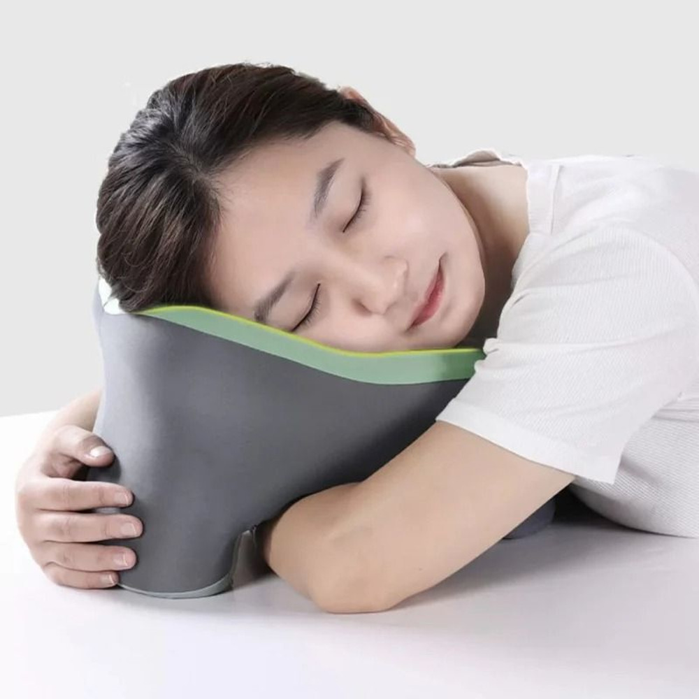 U Shaped Memory Foam Travel Pillow For Airplane Car Office And Neck Support 4
