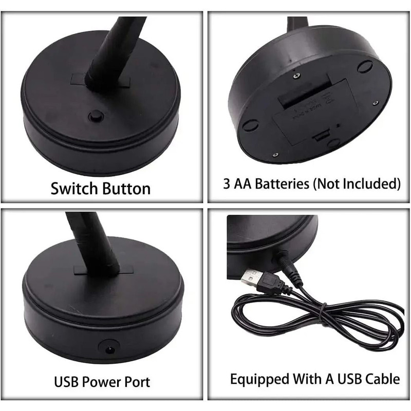 LED Cherry Blossom Tree Night Light With Touch Control USB And Battery Powered Desk Lamp For Home D 4