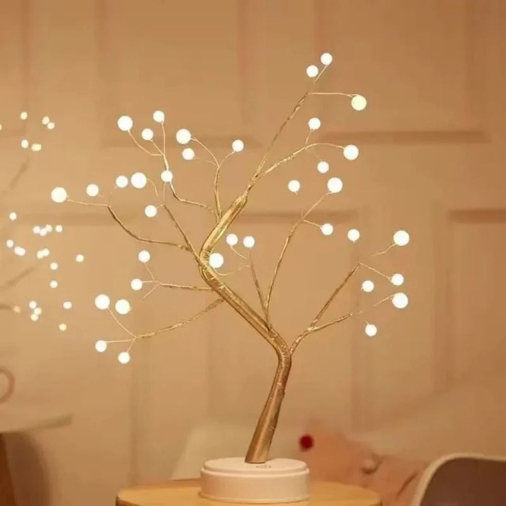 LED Cherry Blossom Tree Night Light With Touch Control USB And Battery Powered Desk Lamp For Home D 5