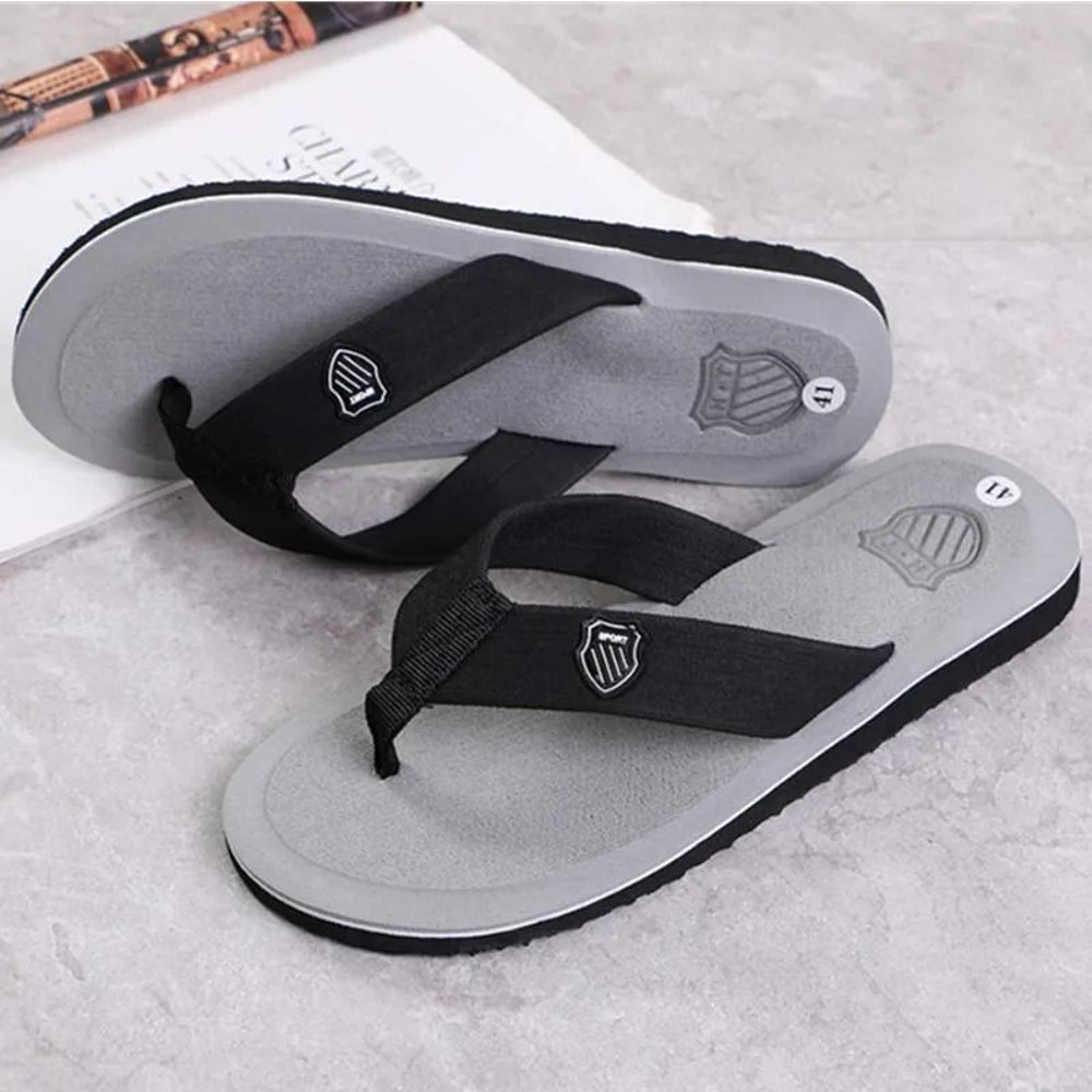 Mens Casual Non Slip Summer Flip Flops With Flat Sole For Indoor And Beach Wear 8