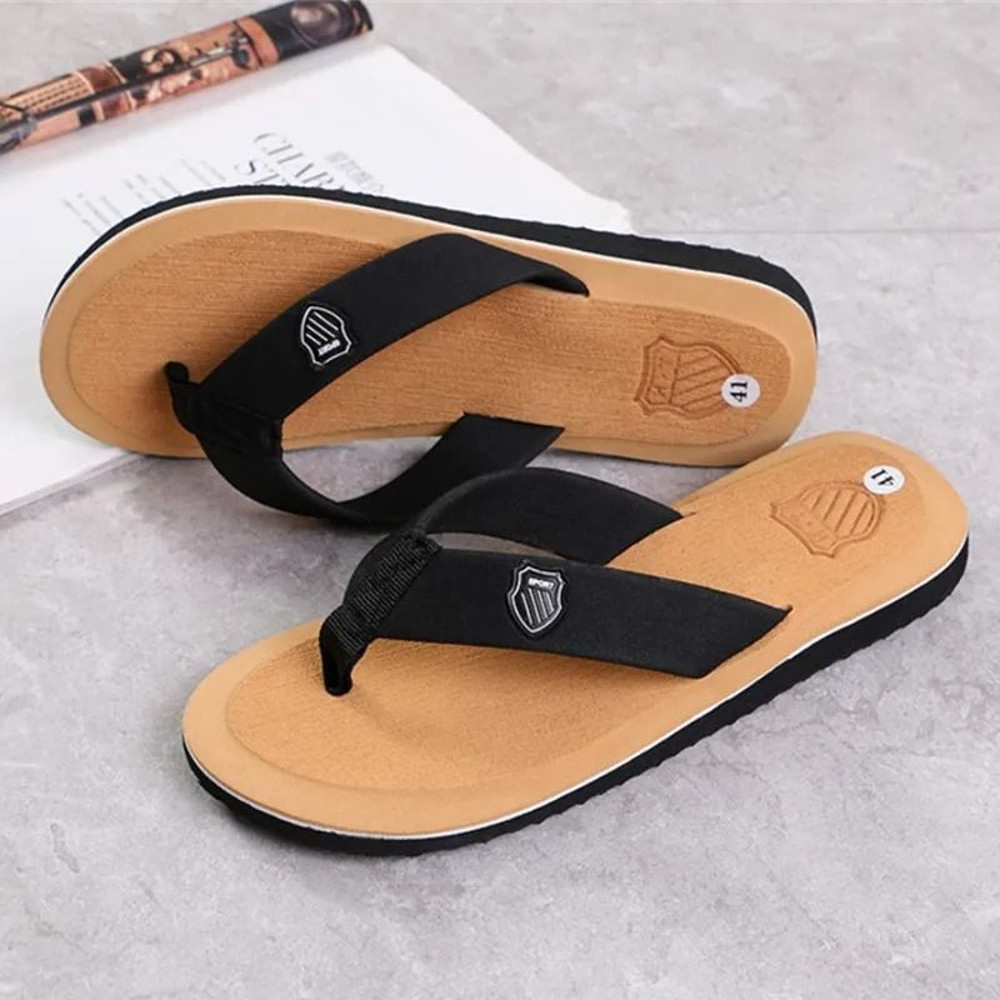 Mens Casual Non Slip Summer Flip Flops With Flat Sole For Indoor And Beach Wear 9