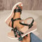 Womens Summer Wedge Sandals With Flower Detail And Ankle Strap For Comfort And Style 3