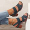Women Platform Sandals With Cross Band And High Heel Design For Summer Wear 2