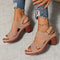 Women Platform Sandals With Cross Band And High Heel Design For Summer Wear 4