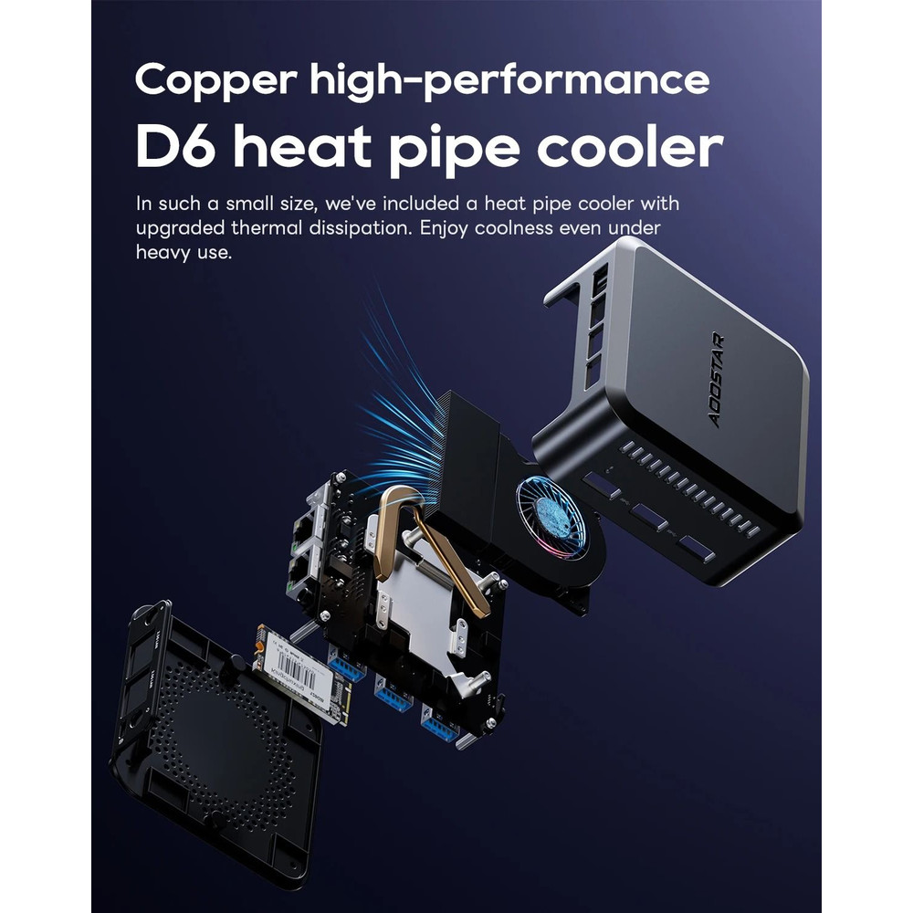 AOOSTAR N1 PRO Mini PC With Intel N150 12GB RAM And M2 SSD Dual LAN For Office And Business Use 4