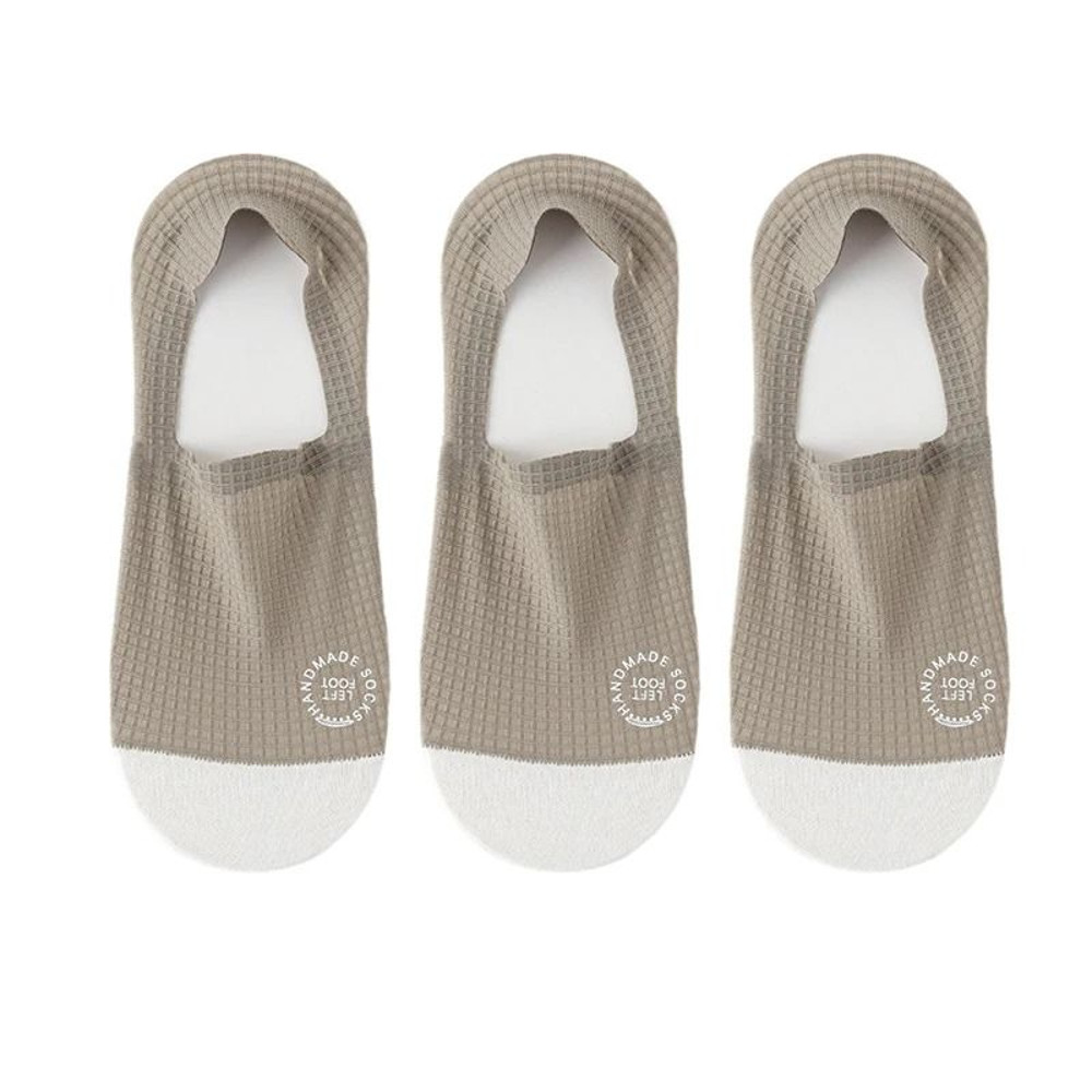 Men Invisible Socks 3 Pairs Breathable No Show Boat Socks With Waffle Mesh And Sweat Absorption 14