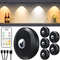 WILLED Rechargeable Night Light Set With Remote Control And Timer For Closet Wall And Cabinet Light 8