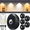 WILLED Rechargeable Night Light Set With Remote Control And Timer For Closet Wall And Cabinet Light 8