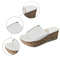 Women Wedge Slippers With Leather Upper And Platform Sole For Beach And Casual Summer Wear 4