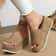 Women Wedge Slippers With Leather Upper And Platform Sole For Beach And Casual Summer Wear 8
