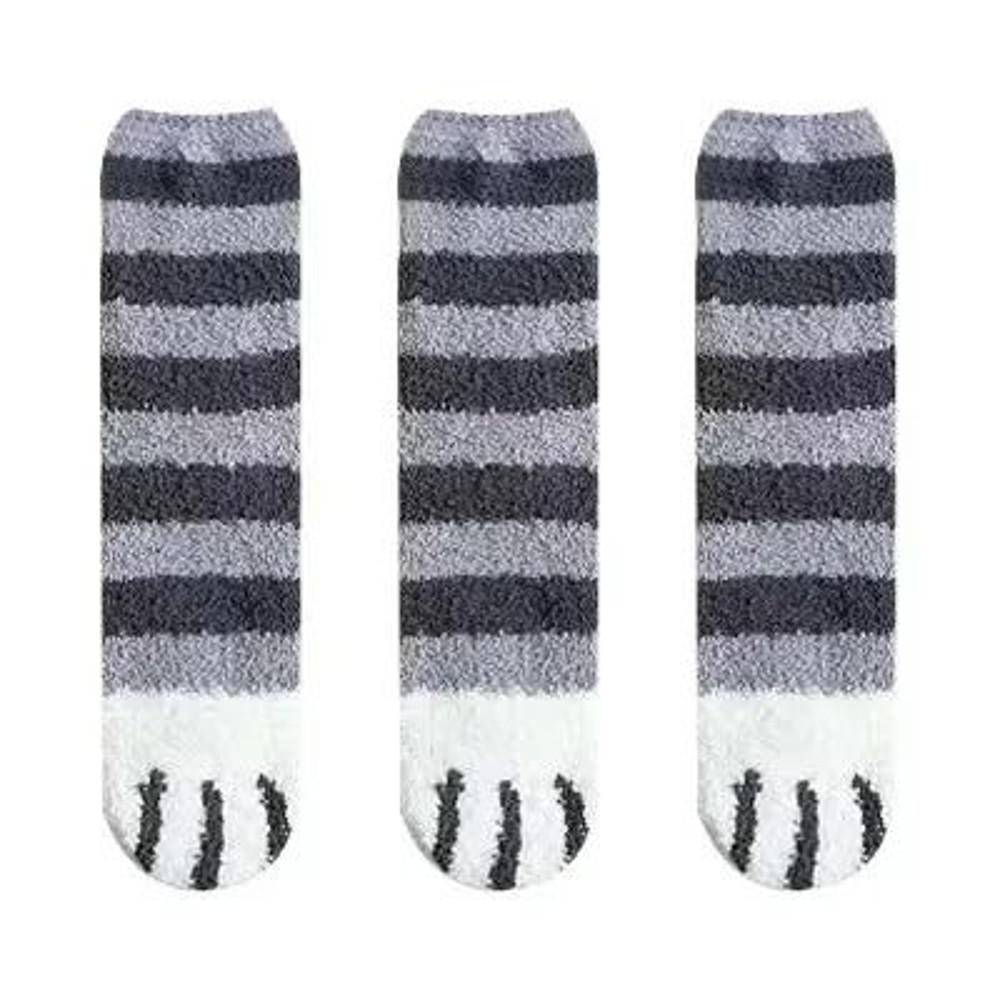 Women 3D Animal Toe Socks Set With Cat Paw And Stripe Designs For Fun Everyday Wear 19