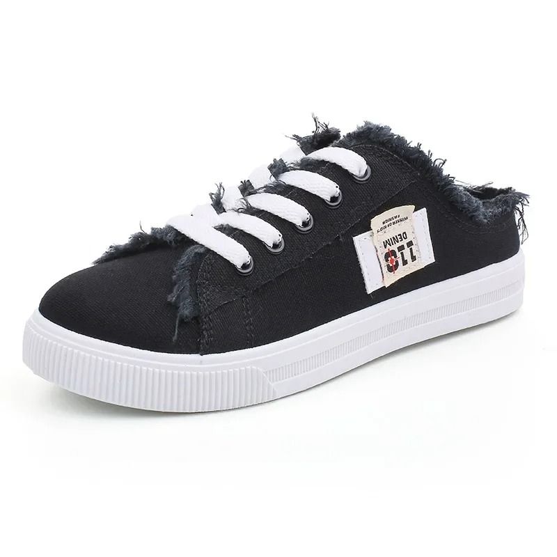 Women Canvas Sneakers With Low Upper And Lace Up Design For Everyday Casual Spring And Summer Wear 8