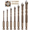 Triangle Alloy Drill Bit Set For Tile Cement Glass Ceramic Metal And Wood In Multiple Sizes 0