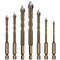Triangle Alloy Drill Bit Set For Tile Cement Glass Ceramic Metal And Wood In Multiple Sizes 13
