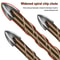 Triangle Alloy Drill Bit Set For Tile Cement Glass Ceramic Metal And Wood In Multiple Sizes 3