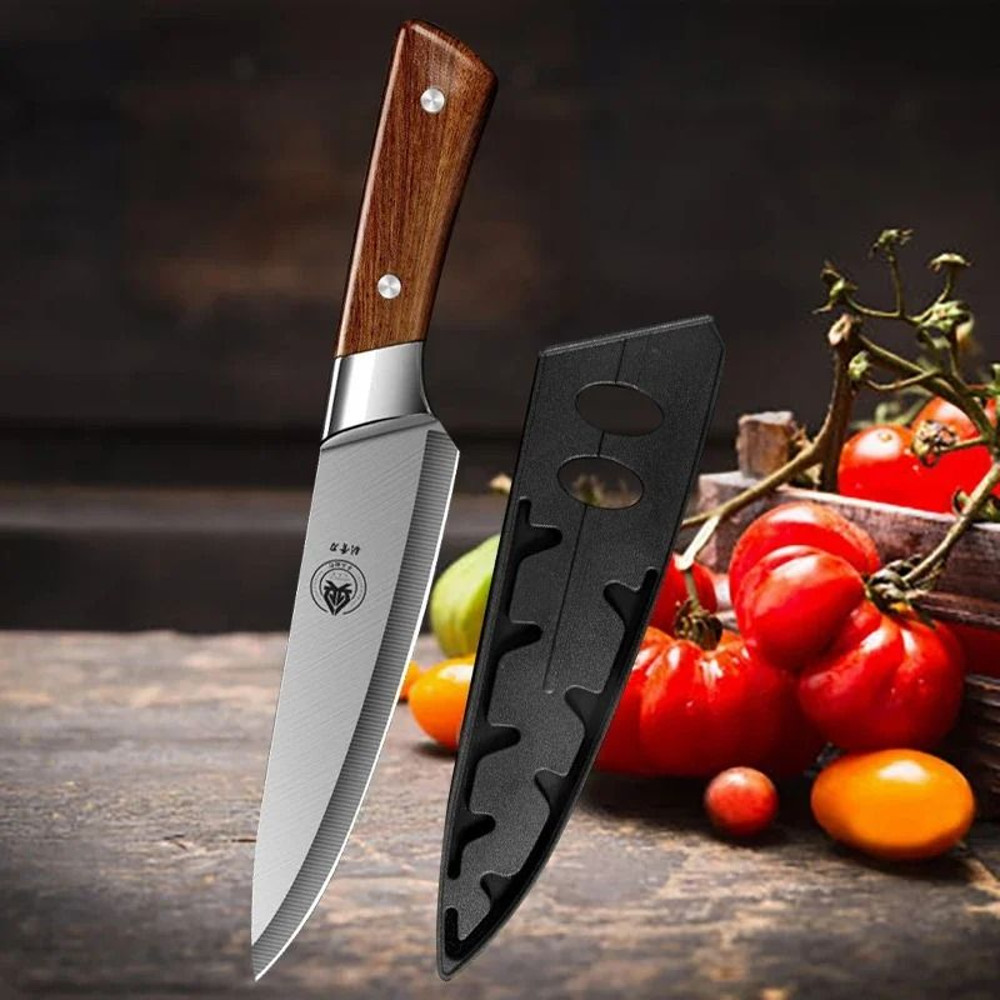 Japanese Style Butcher Knife For Meat Fish And Vegetable Cutting With Multifunction Chef Design 7