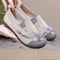 Women Mesh Embroidered Flat Shoes With Anti Slip Soft Sole For Summer Comfort 2