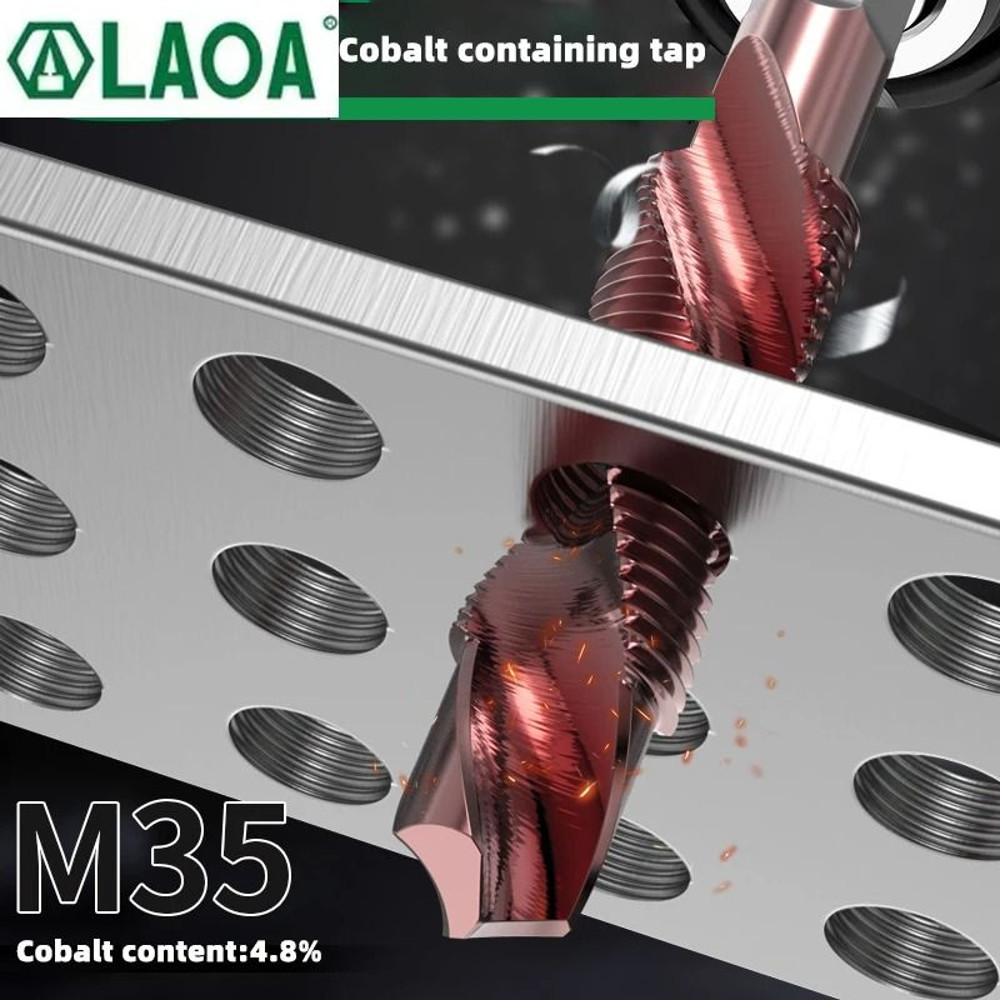 LAOA Hex Shank Tap Drill Bit Set With Cobalt HSS For Screw Thread Cutting And Drilling 4
