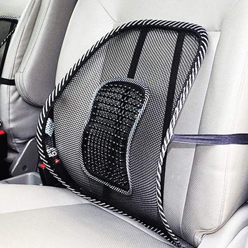 Mesh Lumbar Back Cushion With Massage Support For Car Home Or Office Chairs 6