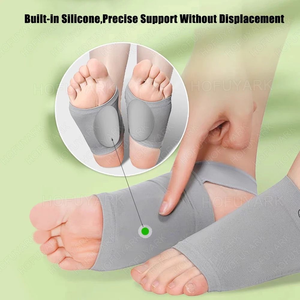 Silicone Arch Support Insoles For Flat Feet And Plantar Fasciitis Pain Relief 4