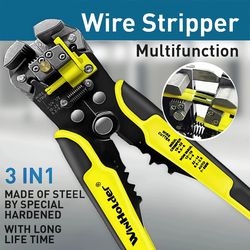 professional automatic wire stripper cutter and crimper tool for electricians and diy use