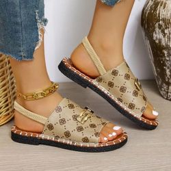 womens open toe flat sandals for summer beach and outdoor casual wear
