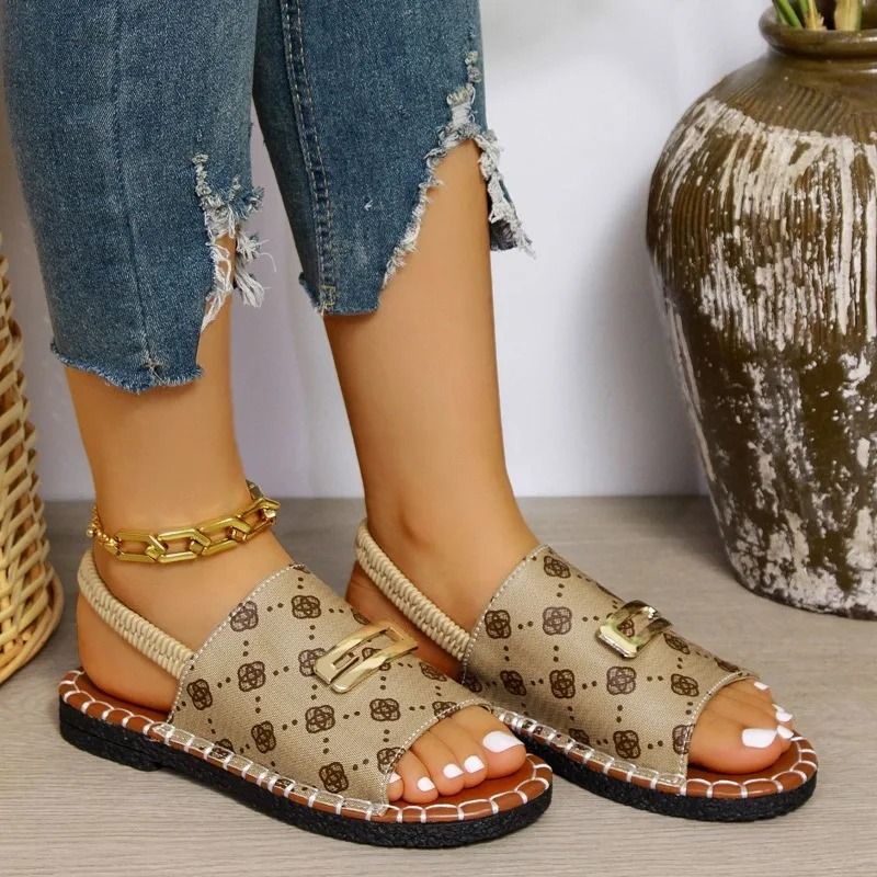 Womens Open Toe Flat Sandals For Summer Beach And Outdoor Casual Wear 1