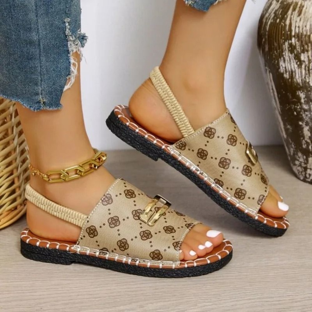 Womens Open Toe Flat Sandals For Summer Beach And Outdoor Casual Wear 8