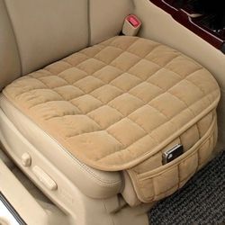 universal winter warm car seat cushion with anti slip bottom for front seat protection and cold weather comfort